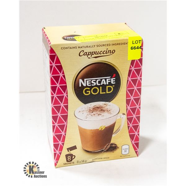 NEW 8 PACK OF NESCAFE GOLD CAPPUCCINO MIXES