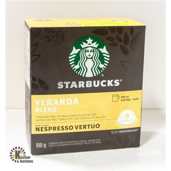 NEW 8 PACK OF STARBUCKS VERANDA BLEND NESPRESSO