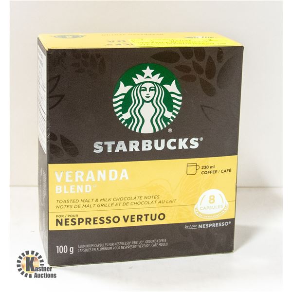 NEW 8 PACK OF STARBUCKS VERANDA BLEND NESPRESSO