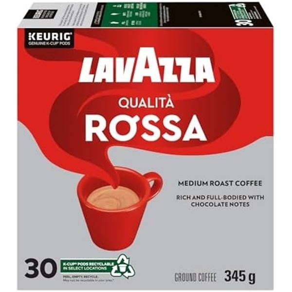 NEW 30 PACK OF LAVAZZA QUALITA ROSSA KEURIG COFFEE