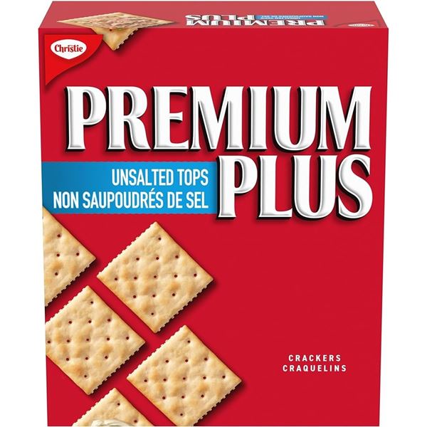 NEW 8 PACK OF PREMIUM PLUS UNSALTED TOPS CRACKERS