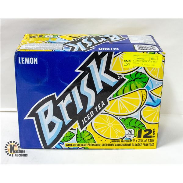 CASE OF 12 LEMON BRISK ICED TEA - 355ML PER CAN