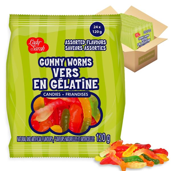 NEW 3 X 120G LADY SARAH GUMMY WORMS