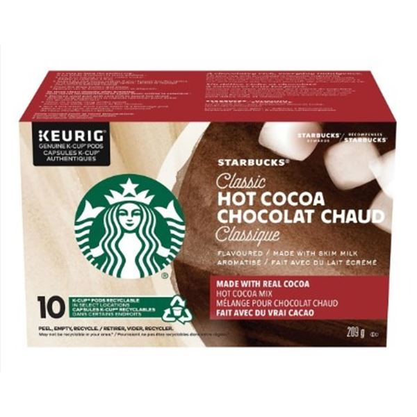 NEW STARBUCKS CLASSIC HOT COCOA KEURIG K PODS