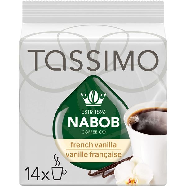 NEW 14 PACK OF TASSIMO NABOB FRENCH VANILLA