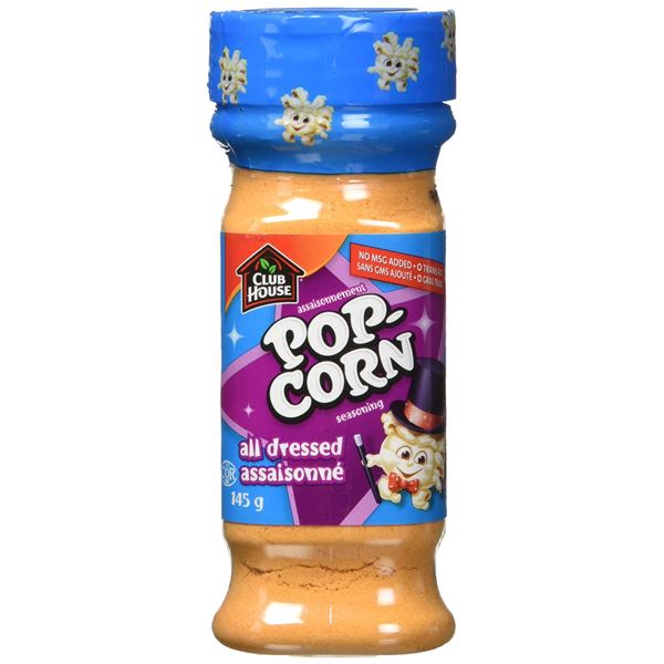 NEW CLUB HOUSE POPCORN ALL DRESSED SEASONING