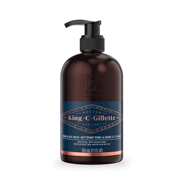 NEW KING C GILLETTE 3 IN 1 BEARTD FACE & HAIR WASH