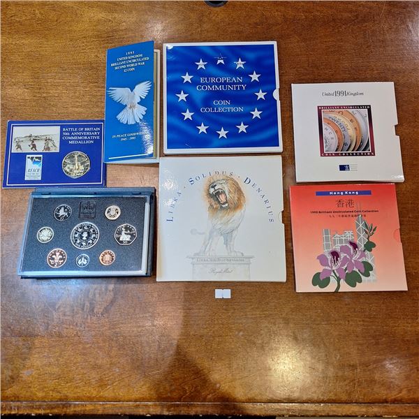 Assorted European Coin Sets