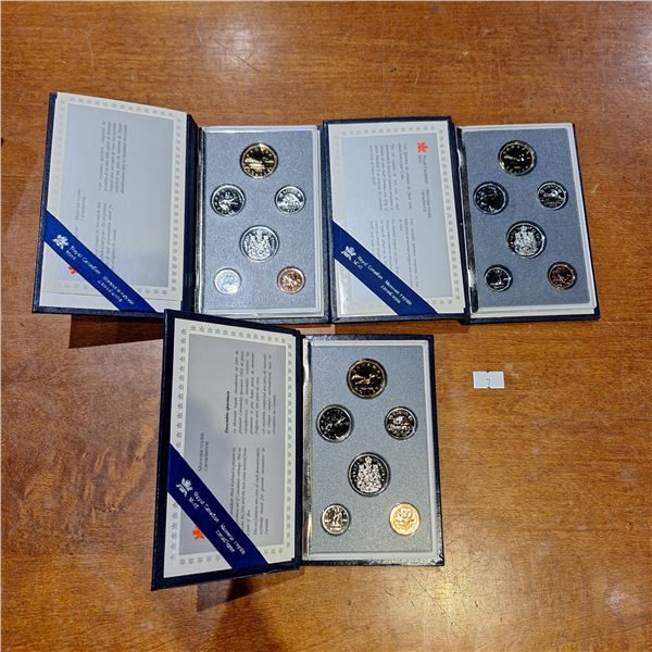 1989, 1990, 1992 RCM Specimen Sets