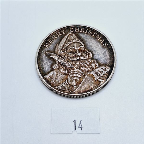 Christmas 1993 One Troy Ounce Silver Coin