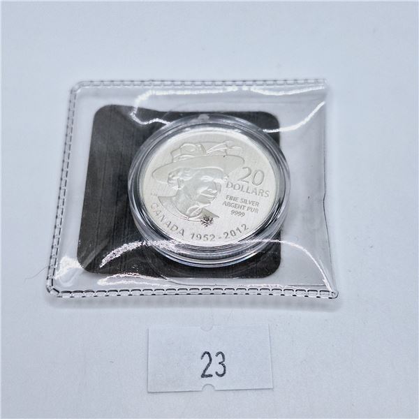 RCM $20 Fine Silver Coin - Diamond Jubilee
