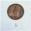 Image 2 : 1852 Quebec Bank Half Penny Colonial Token