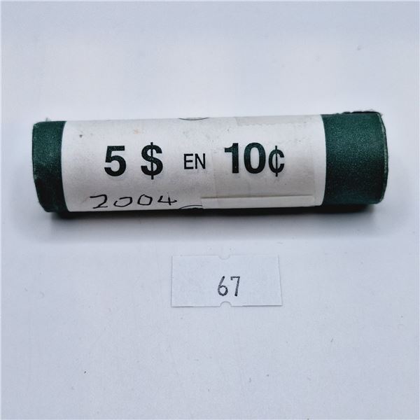 RCM 2004 10 Cent Mint Roll $5 Face