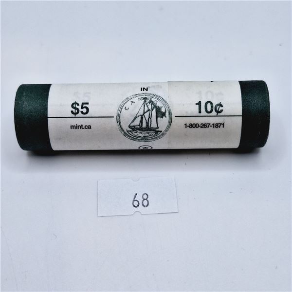 RCM 2007 10 Cent Mint Roll $5 Face