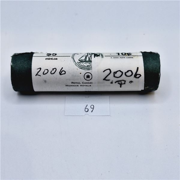 RCM 2006P 10 Cent Mint Roll $5 Face