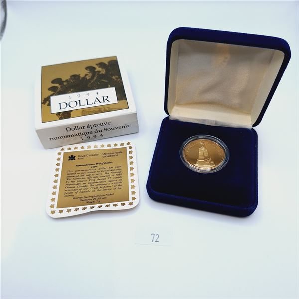 1994 Remembrance Proof Dollar