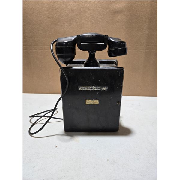 Black Antique Wall Mount Telephone