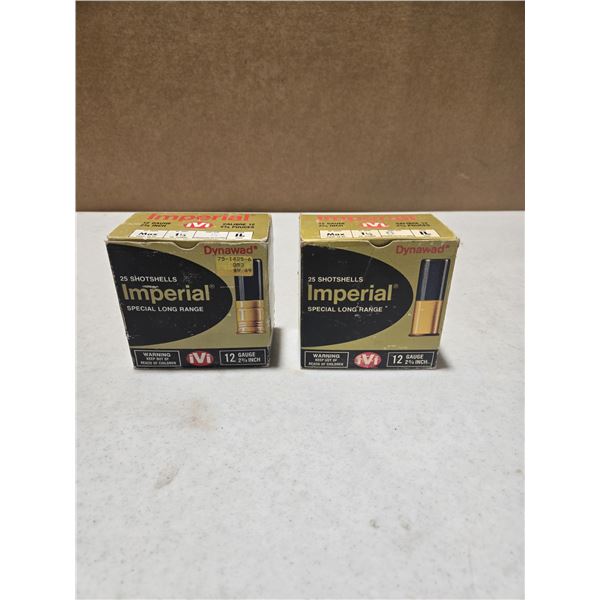 Two Boxes of Imperial Special Long Range 12 Gauge Shotshells