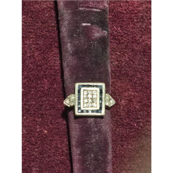 Genuine Sapphire and Diamond RIng