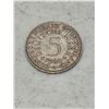 Image 1 : 1960 5 Mark Silver German Coin