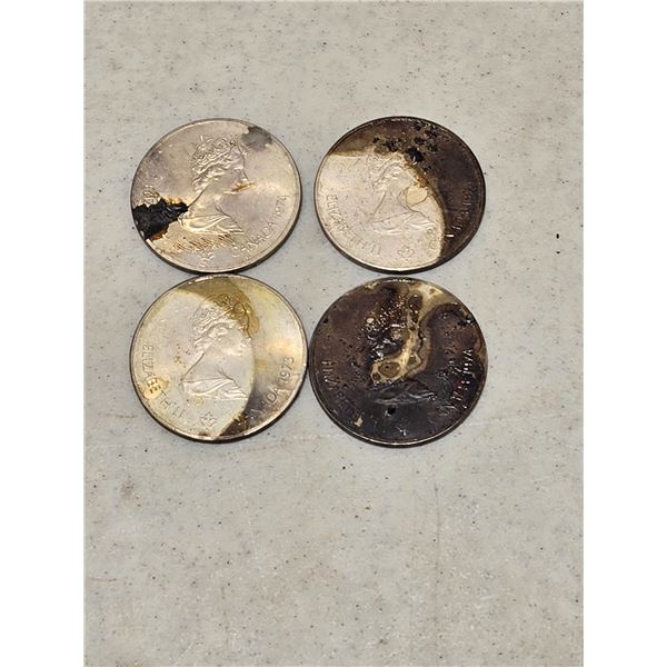 4x $5 Silver Montreal Olympic coins
