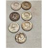 Image 1 : 7 Silver US fifty cent pieces ($3.50 @ 40% silver)