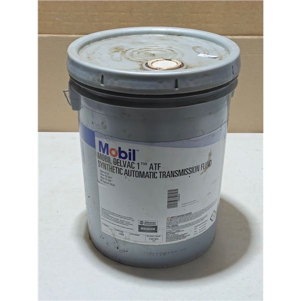 20L Mobil Delvac 1 ATF Opened