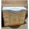 Image 1 : bathroom vanity and medicine cabinet