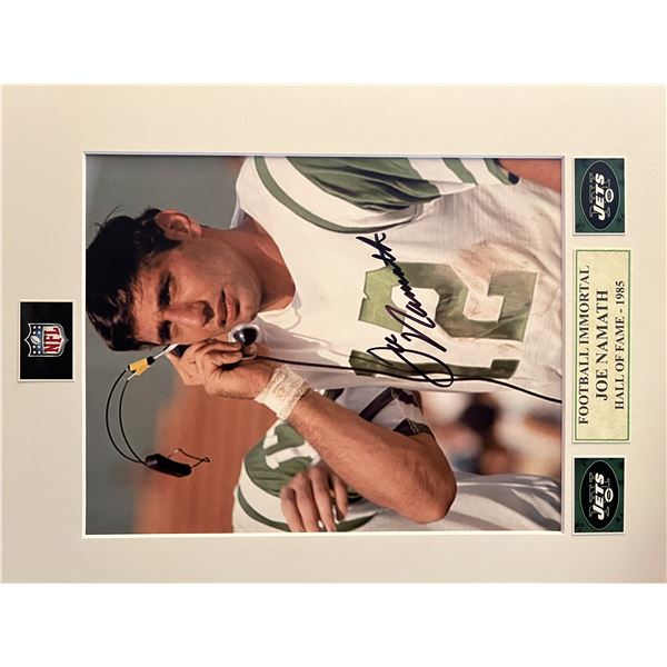 Joe Namath signed photo