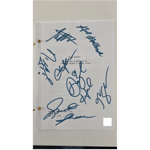 Wall Street original signed screenplay