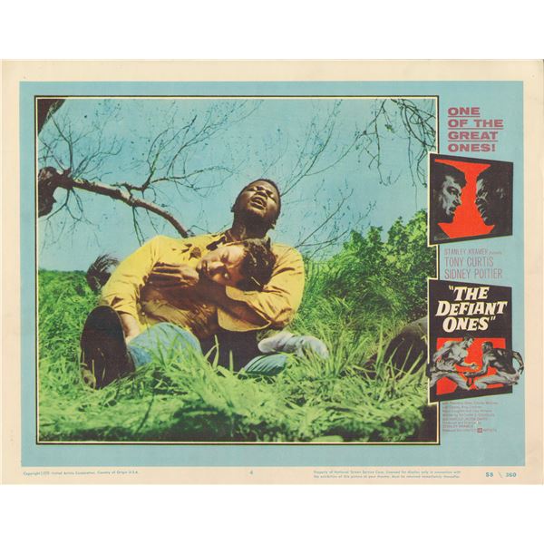 The Defiant Ones 1958 original vintage lobby card