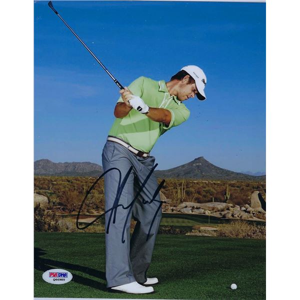 Aaron Baddeley signed photo. PSA