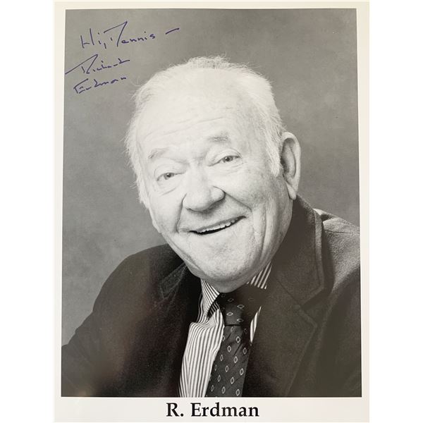 Richard Erdman signed photo