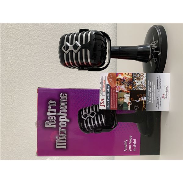 Tracey Morgan signed microphone JSA