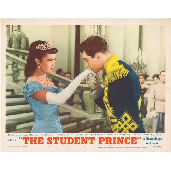 The Student Prince set of 8 original lobby cards