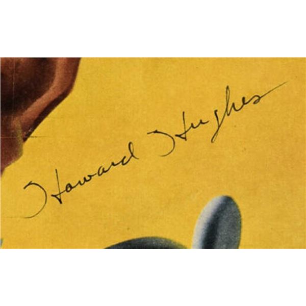 Howard Hughes signed magazine