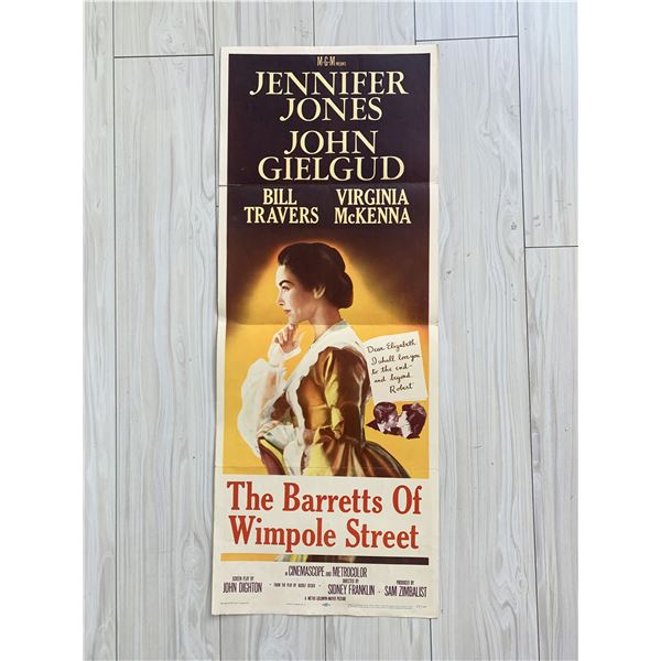 The Barretts of Wimpole Street original 1956 insert movie poster