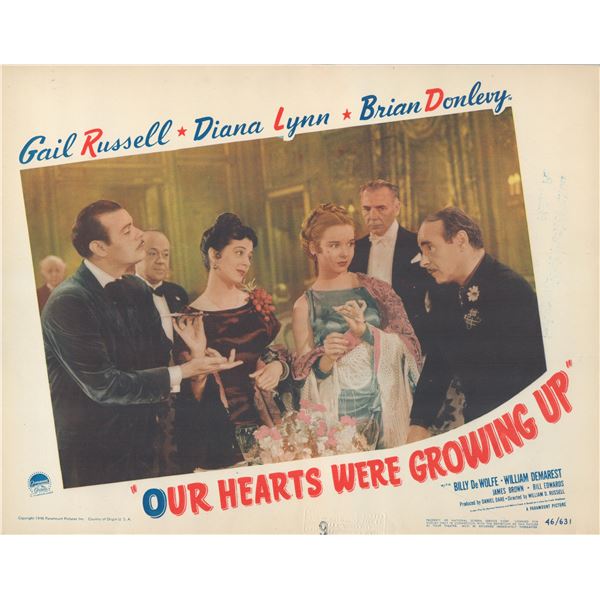 Our Hearts Were Growing Up set of 8 original lobby cards