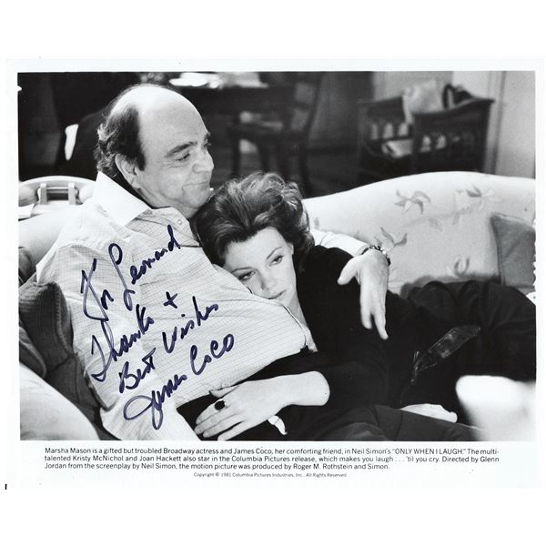 Only When I Laugh James Coco signed movie photo