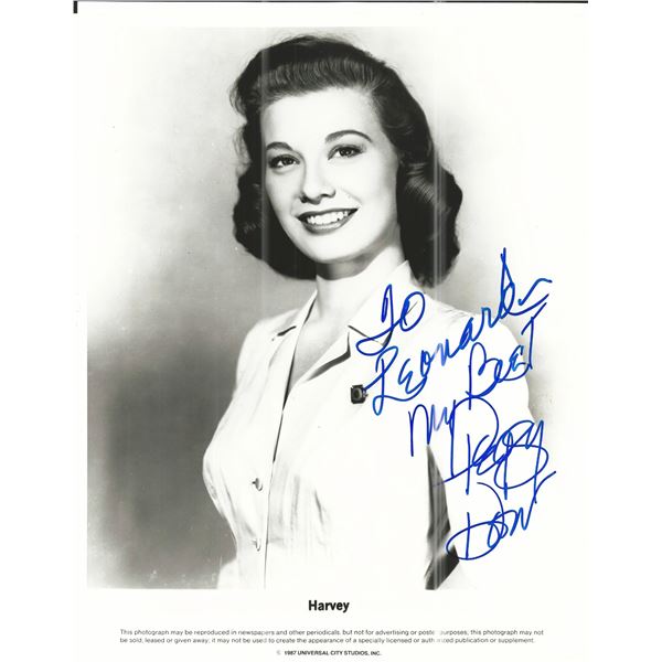 Harvey Peggy Dow Signed Movie Photo