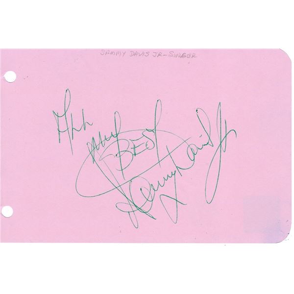 Sammy Davis Jr. original signature