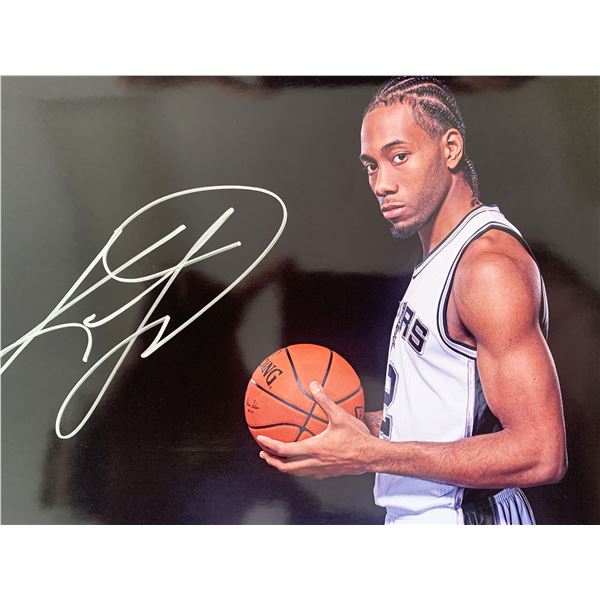 Kawhi Leonard signed photo