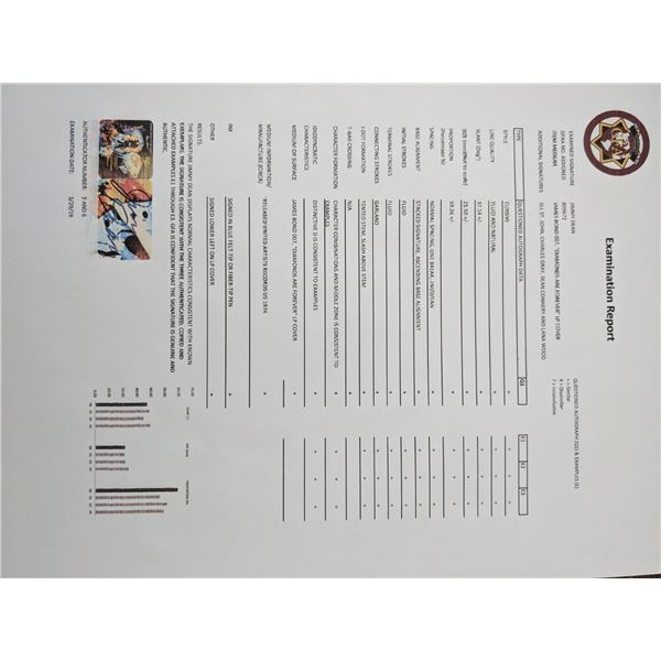 James Bond Diamonds Are Forever Signed Soundtrack LP. GFA Authenticated