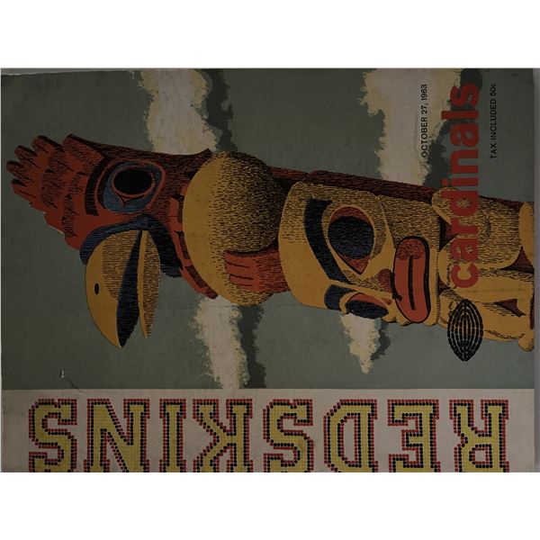 Washington Redskins Kansas City Chiefs 1963 game program