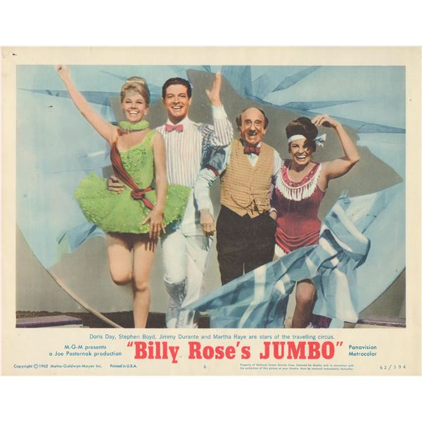 Billy Rose's JUMBO set of 8 original lobby cards
