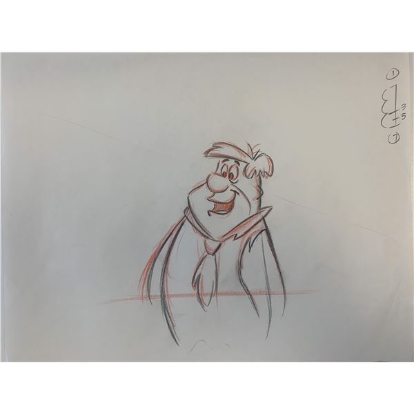 The Flintstones original hand drawn artwork for cartoon