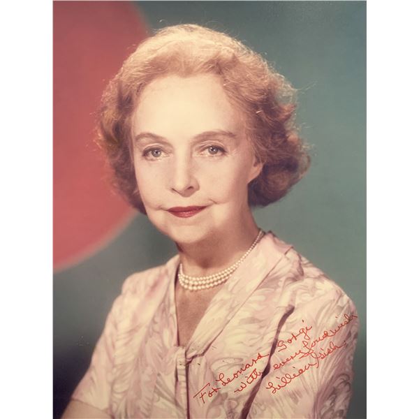 Lillian Gish signed photo