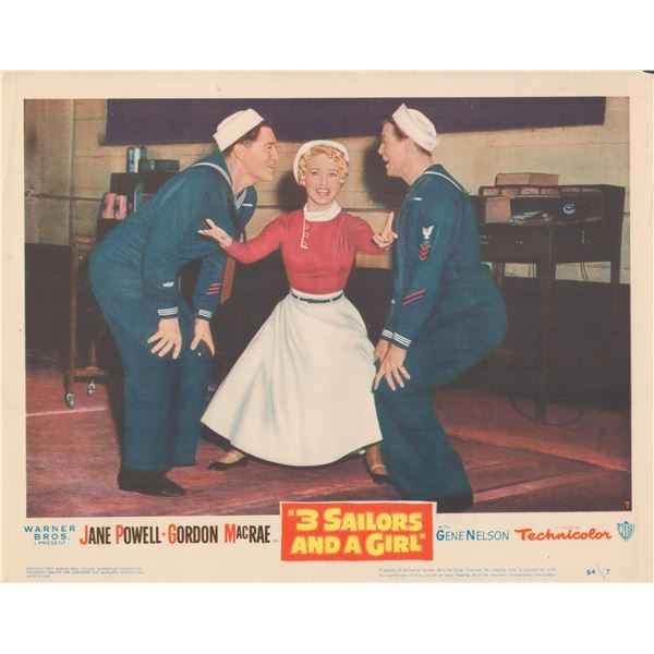 3 Sailors and a Girl set of 8 lobby cards