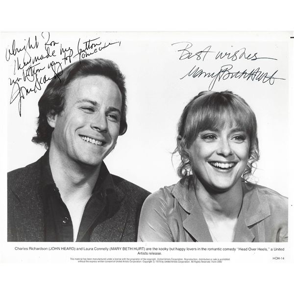 Head Over Heels John Heard and  Mary Beth Hurt signed movie photo