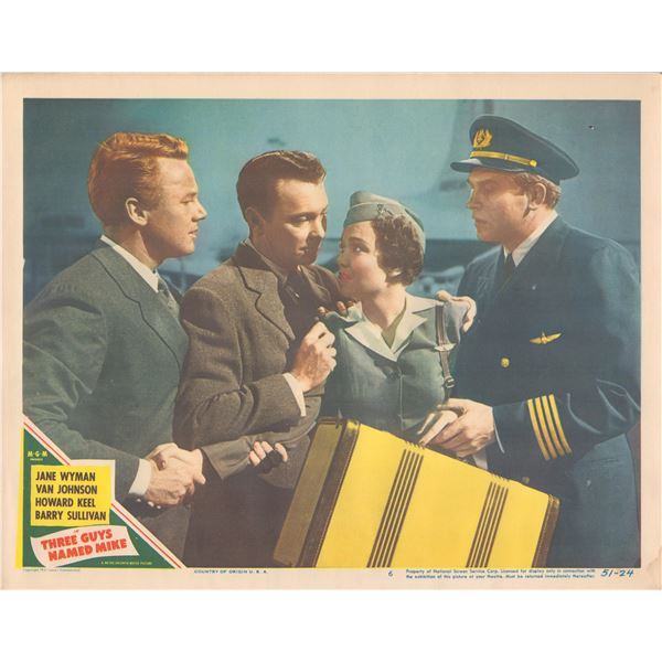 Three Guys Named Mike set of 8 original lobby cards